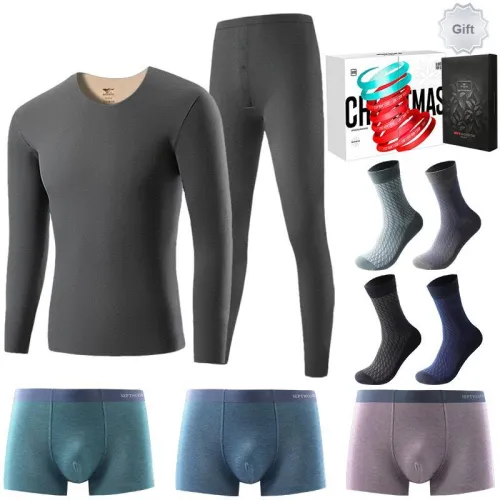 SEPTWOLVES Thermal Set Men's 8 piece Gift Box
