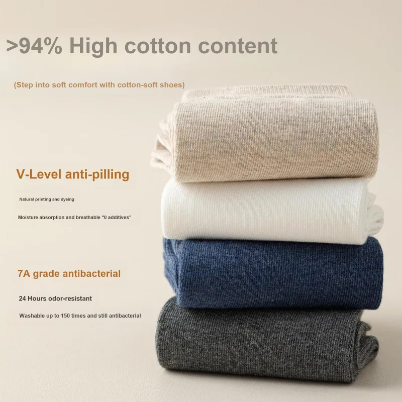XXLLG Mid Calf Socks Men's Shopping Bag 5 Pack-2