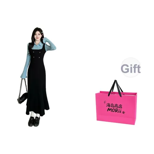 MORii Длинное платье с длинными рукавами женское