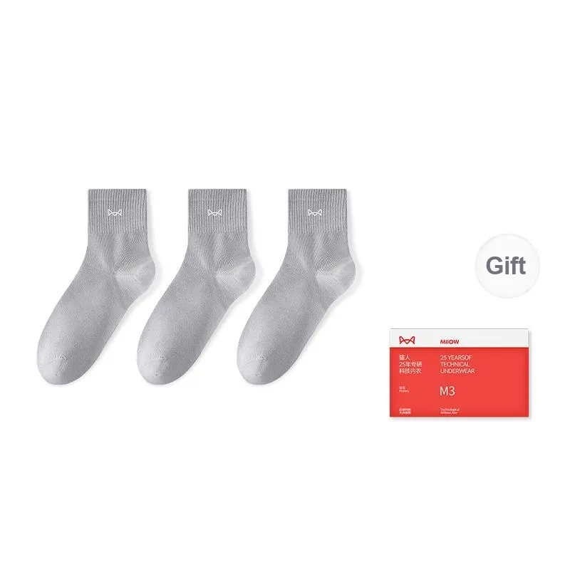 MIIOW Trend Party Series Mid Calf Socks Men's 3 Pack-6