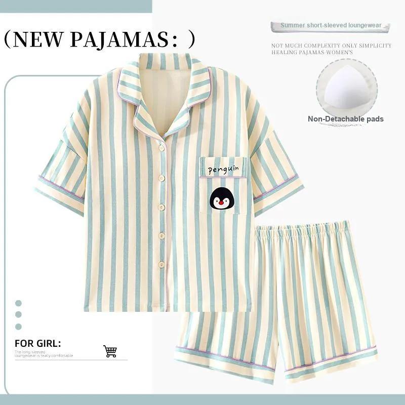 OUSHIBO Pajama Set Women's Image Color-1