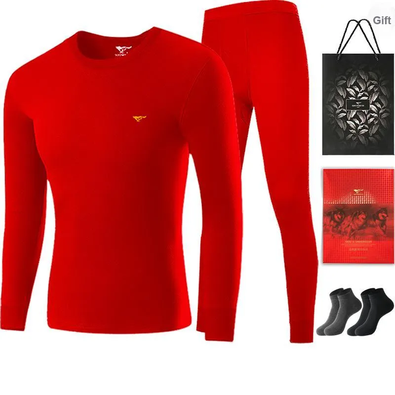 SEPTWOLVES Thermal Set Men's Gift Box Set+Shopping Bag-14