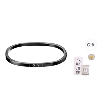 CALVIN KLEIN Titanium Steel Bangles Unisex Black