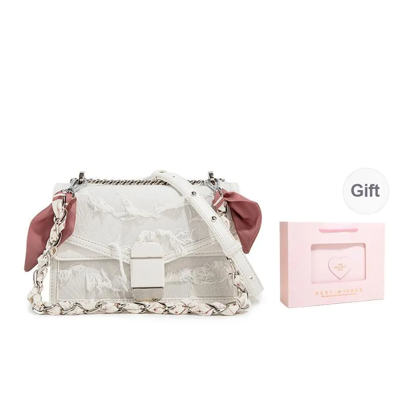 MACKJANICE PU Shoulder Bag Women's White & Pink-12