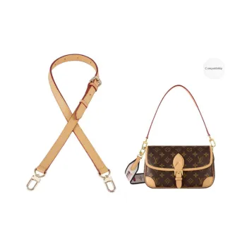 Lan Bao Fan Cow Leather Replacement Bag Strap Accessories Bag Accessory Bag Strap Unisex Gold-Tone Beeswax