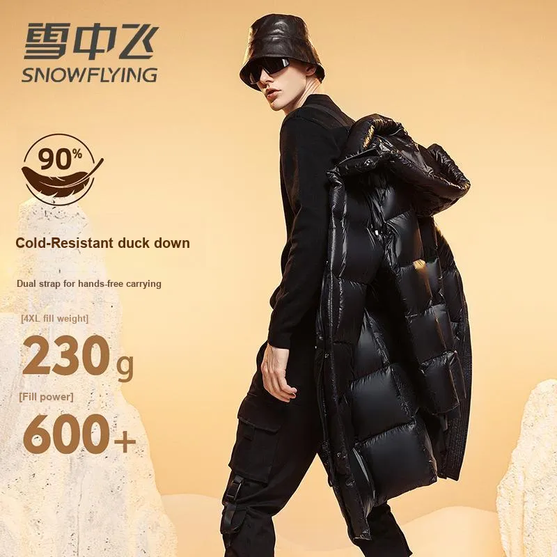 SNOW FLYING Down Jacket Unisex Black-5