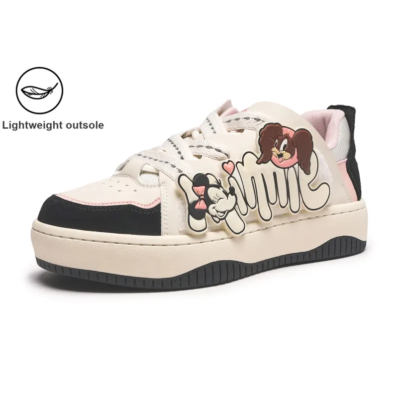 Disney x Hotwind CNY New Year Limited Collection Abrasion-Resistant Slip-Resistant Low-Top Skateboard Shoes Women's-14