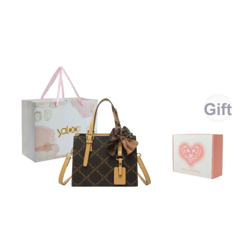 Yalu PU Handbag Unisex White/Pink/Brown/Coffee-27
