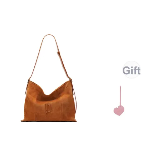 PECO Большая емкость Нишевая Коммутация Универсальная Сумка через плечо Сумка на плечо Унисекс Коричневый