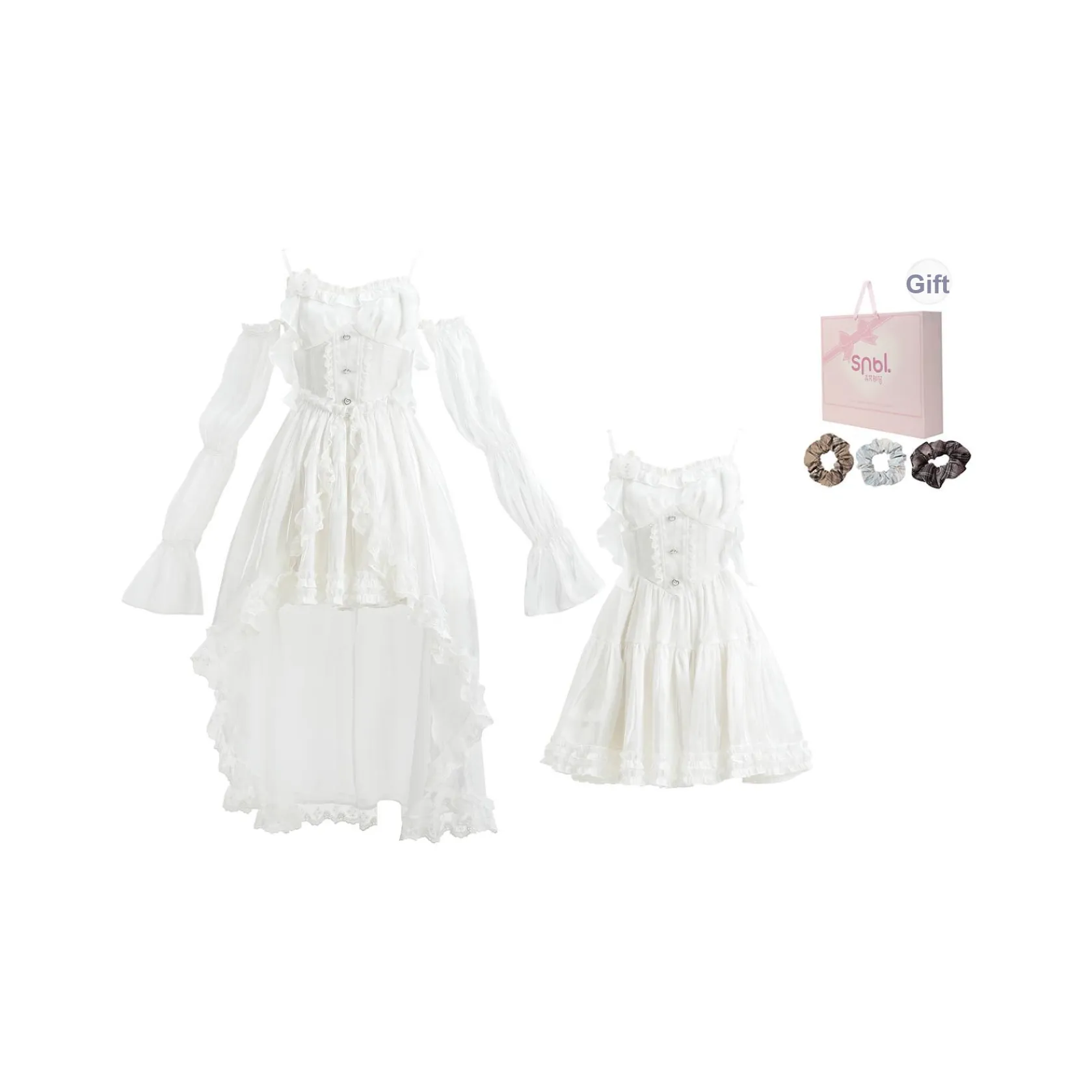 Snbl Белый Женские Слиплатья