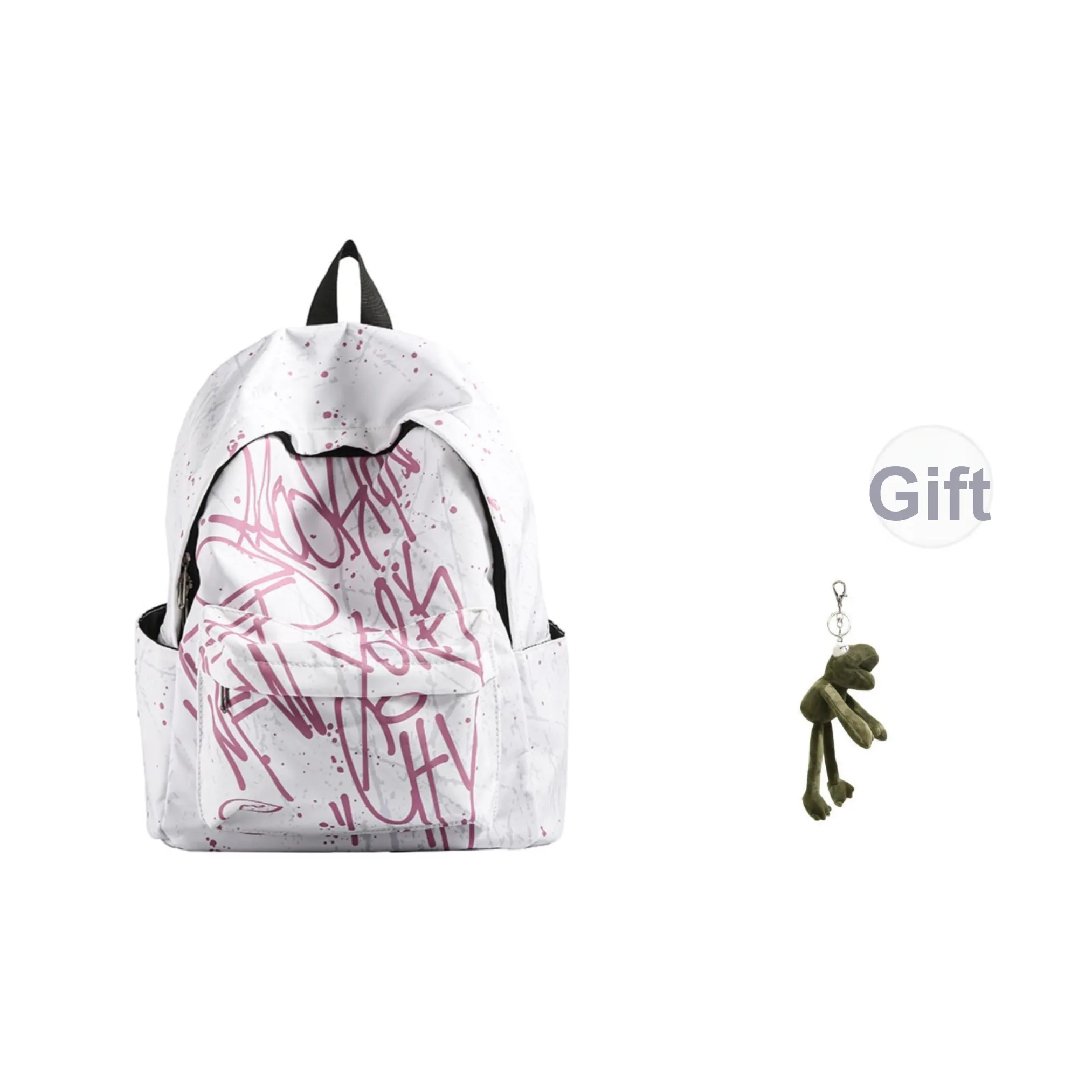 PULEWEI Водонепроницаемый тканевый рюкзак унисекс розовый синий серый