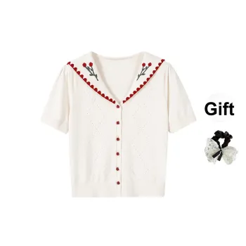/ T Shirts Women's Apricot+Hair Tie Comes With