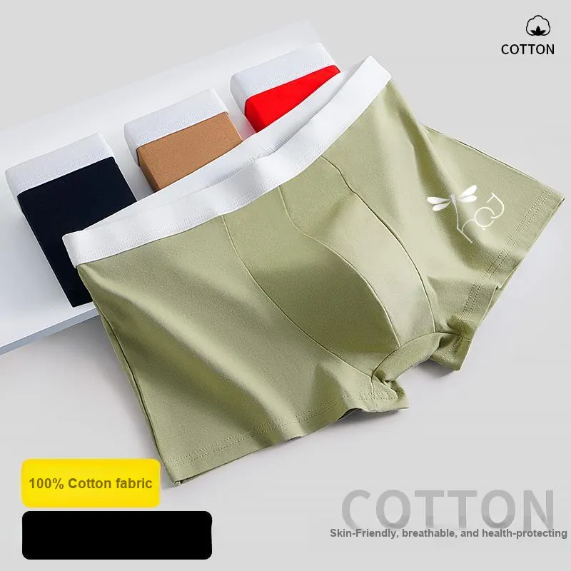 RED DRAGONFLY Cotton Panties Men's 4 Pack Gift Box Set-5
