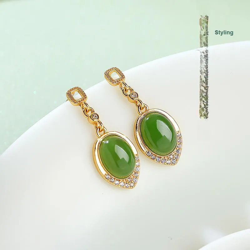 YINXIANGMOU Earrings Jasper Women's-5