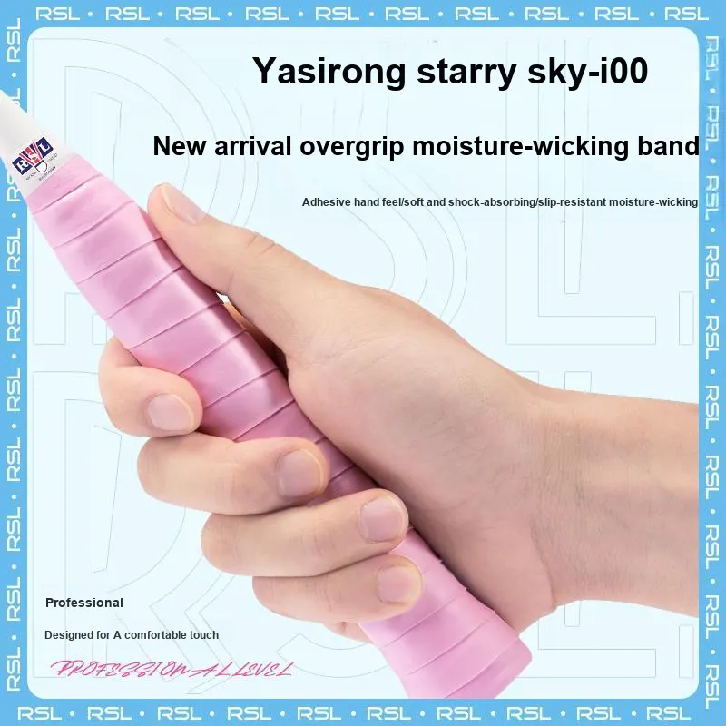 RSL Badminton Grip Tape Macaron Color Series Polyurethane Training Competition Everyday Usage Thin-25