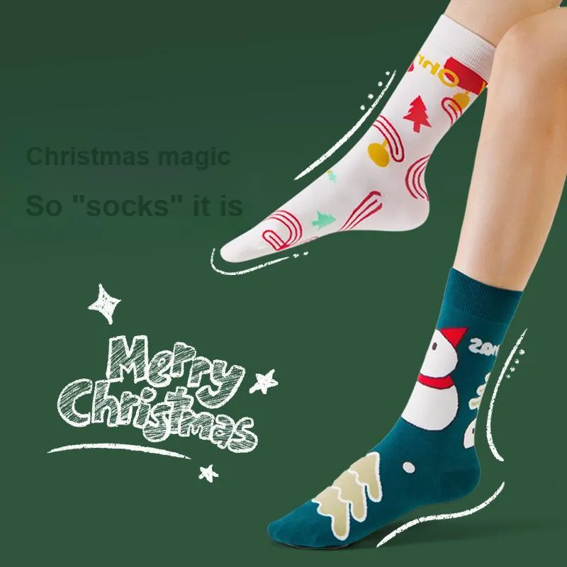 JKN Festival Gift Box Series Mid Calf Socks Unisex Box 5 Pack-1