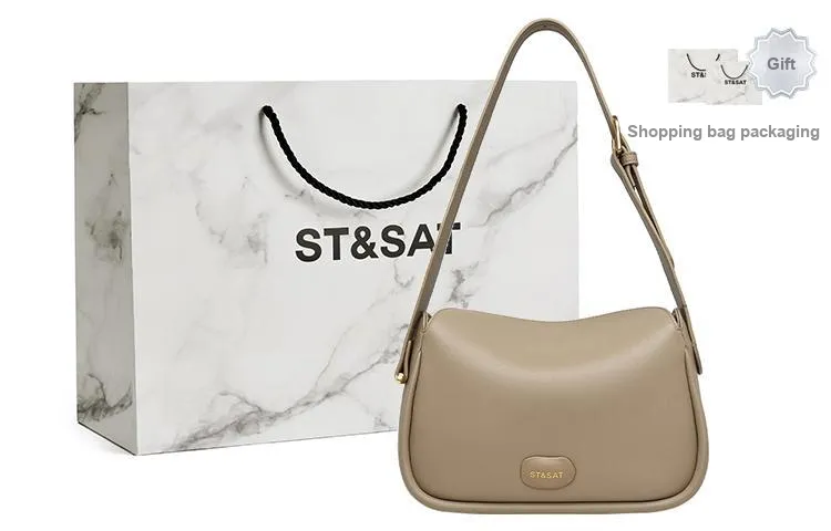 ST&SAT Cow Leather Small Square Shoulder Bag Crossbody Bag Women's Multicolor-26