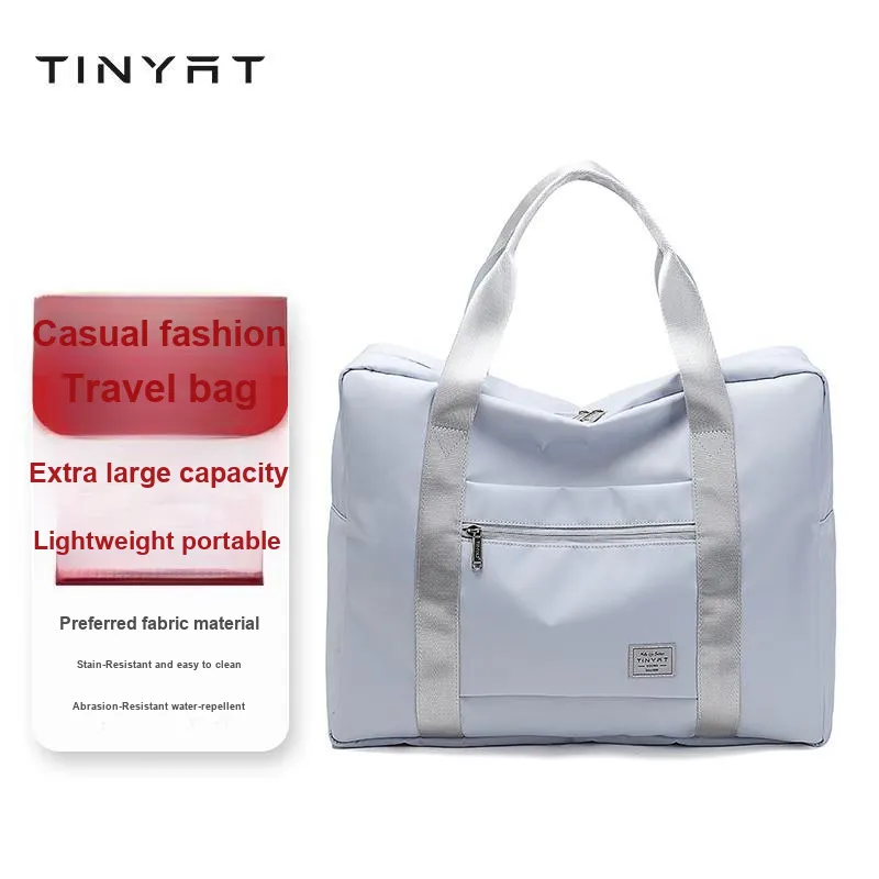 TINYAT Polyester Travel Bag Regular Unisex Gray/Black/Pink/Purple/Khaki-1