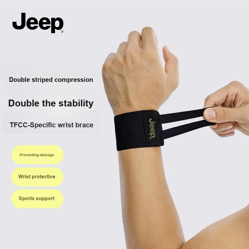 Jeep Hiking Cycling Volleyball Tennis Badminton Wristbands Protective Unisex-2
