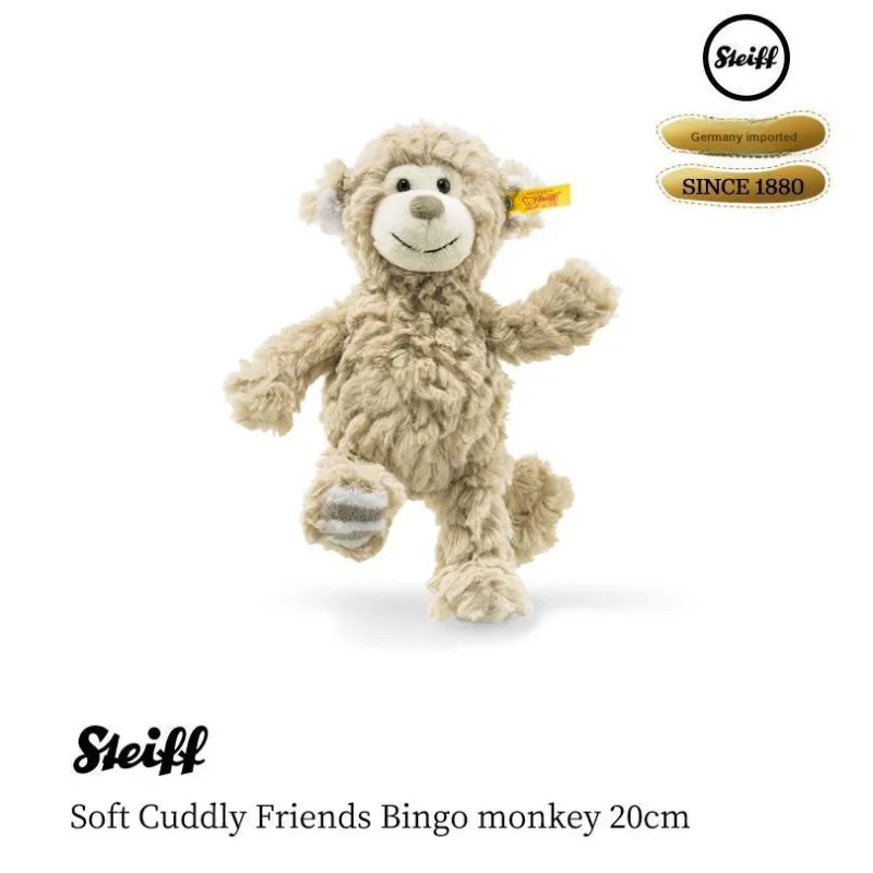 Steiff Animal Steiff Bingo Monkey Dolls Plush Doll 16cm/20cm/30cm/39cm Height-4
