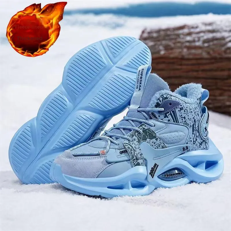 Jerden Smith Thermal Cushioning Coverage Height Increasing Breathable Waterproof Low Top Chunky Sneakers Men's-13