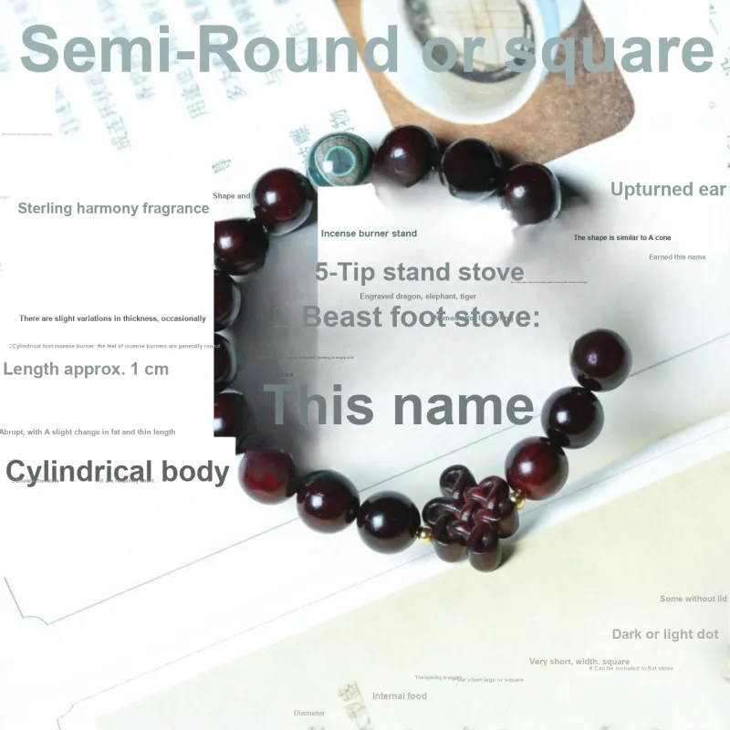 Finger Carpenter Small leaved Rosewood Wooden Bracelets Unisex-1