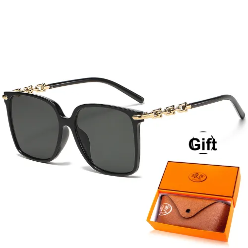 Lanza Square Sunglasses With Polarized Lenses Unisex