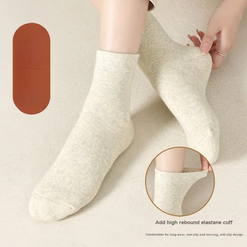 MIIOW Mid Calf Socks Women's 5 Pack-13