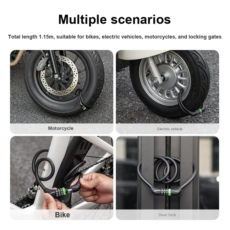 ROCKBROS Bicycle Locks Coded Lock-2
