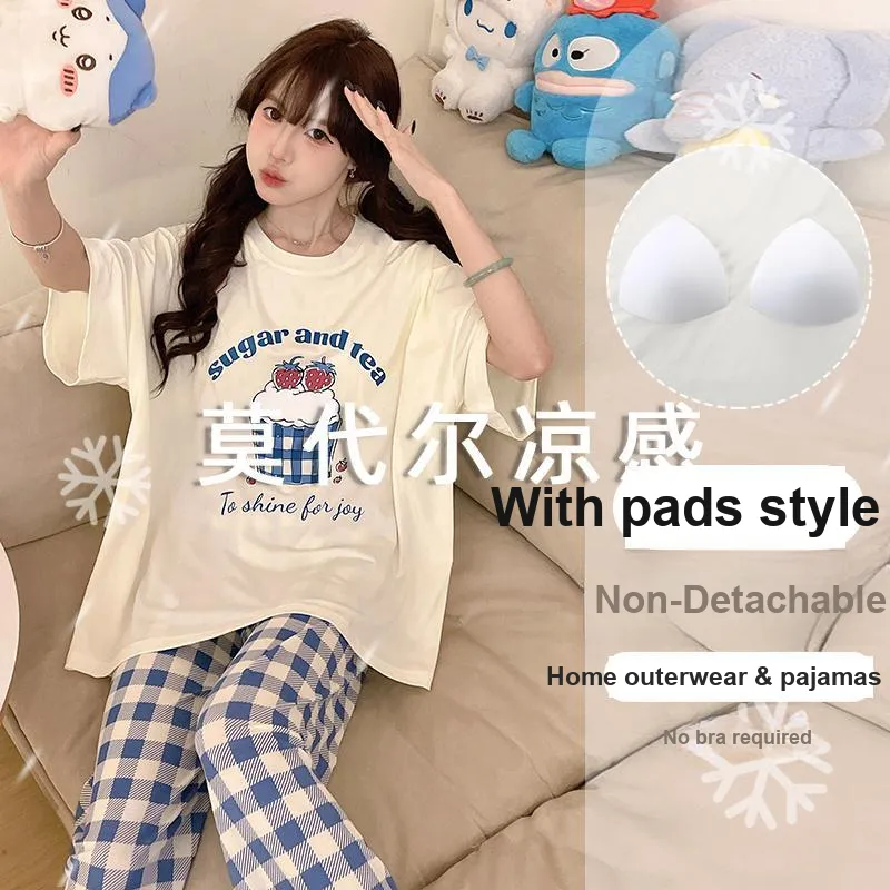 OUSHIBO Pajama Set Women's Image Color-1