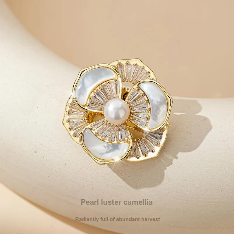Mofei Pearl Brooches Women's-5