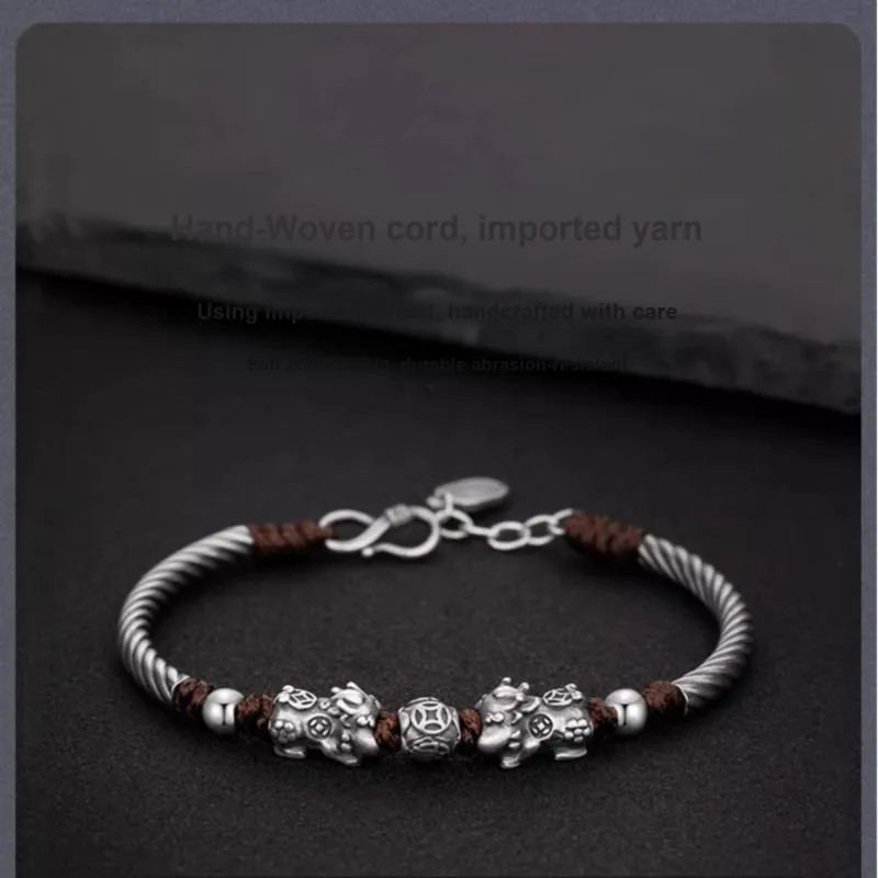 BMK 999 Fine Silver Bracelets Unisex-3