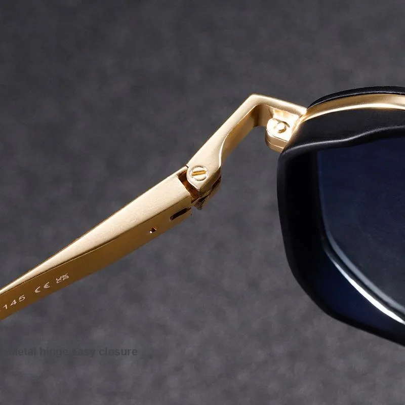 SOMAN Metal Round Sunglasses Unisex-5