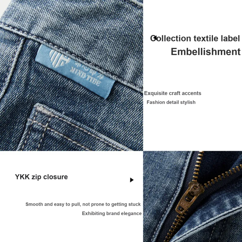 HLA Jeans Men Blue Gray Denim Gradient Light 15-5