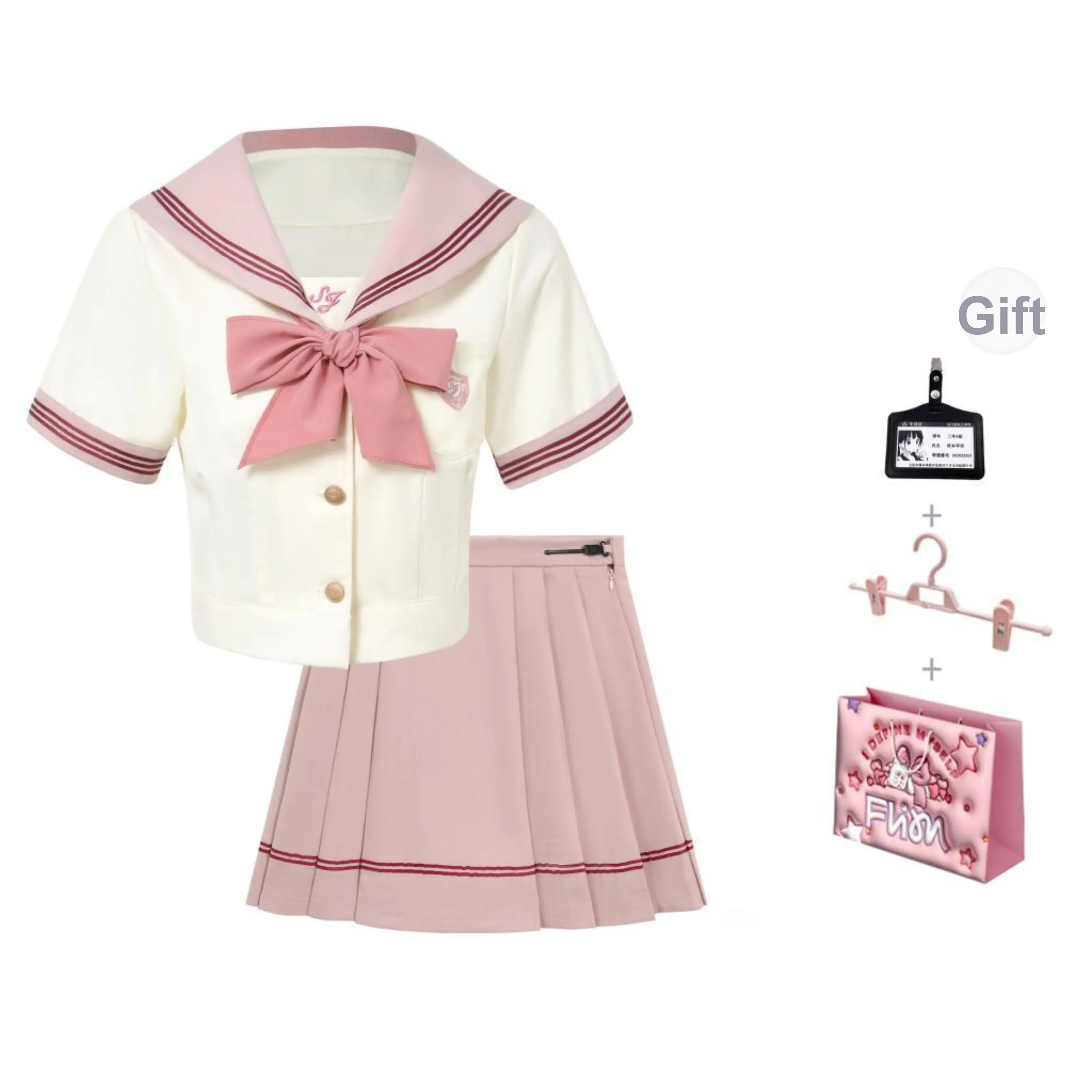 FLIM Uniform Women's Pink Set Includes Small Item