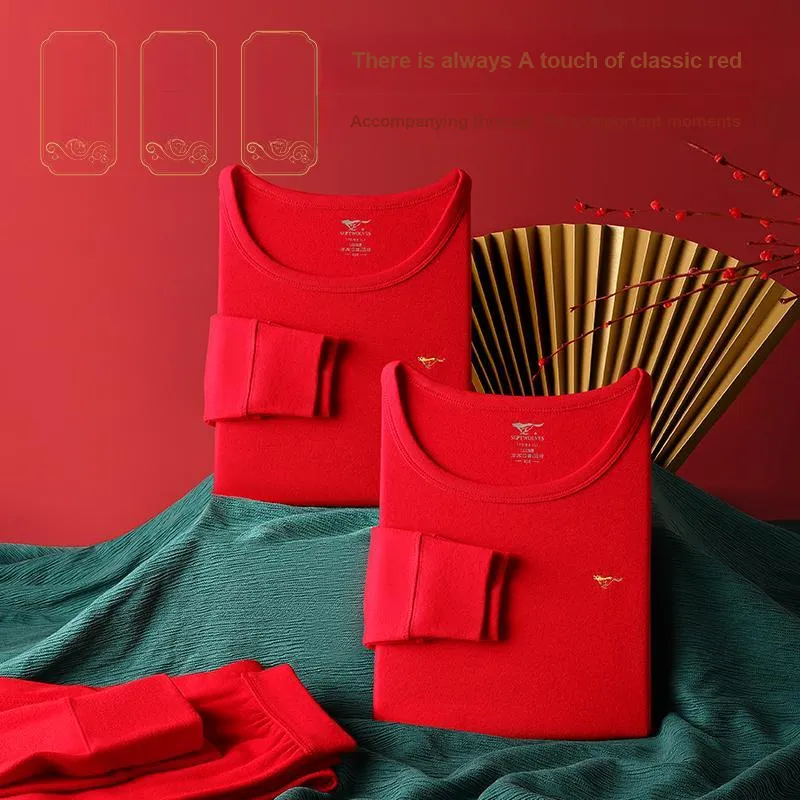 SEPTWOLVES Thermal Set Men's Gift Box Set Red-5