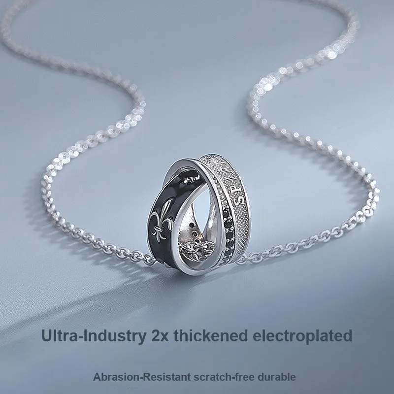 KEMLAIDA S925 Silver Necklaces Men's Silver-3