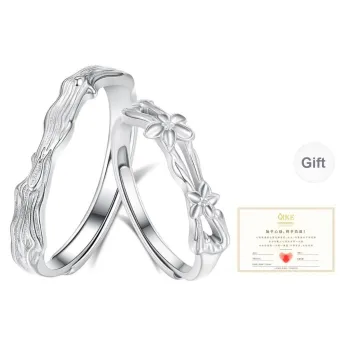 SEVEN COOK 999 Fine Silver Rings Unisex Gift Box Set