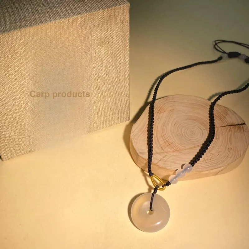 Carp Crystals Chalcedony Necklaces Unisex-3