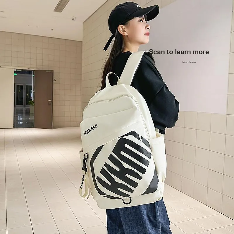 Kewuku Nylon Backpack Regular Unisex Multicolor-5