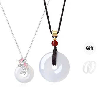 GUDS GAVE Chalcedony Jade Necklaces Unisex