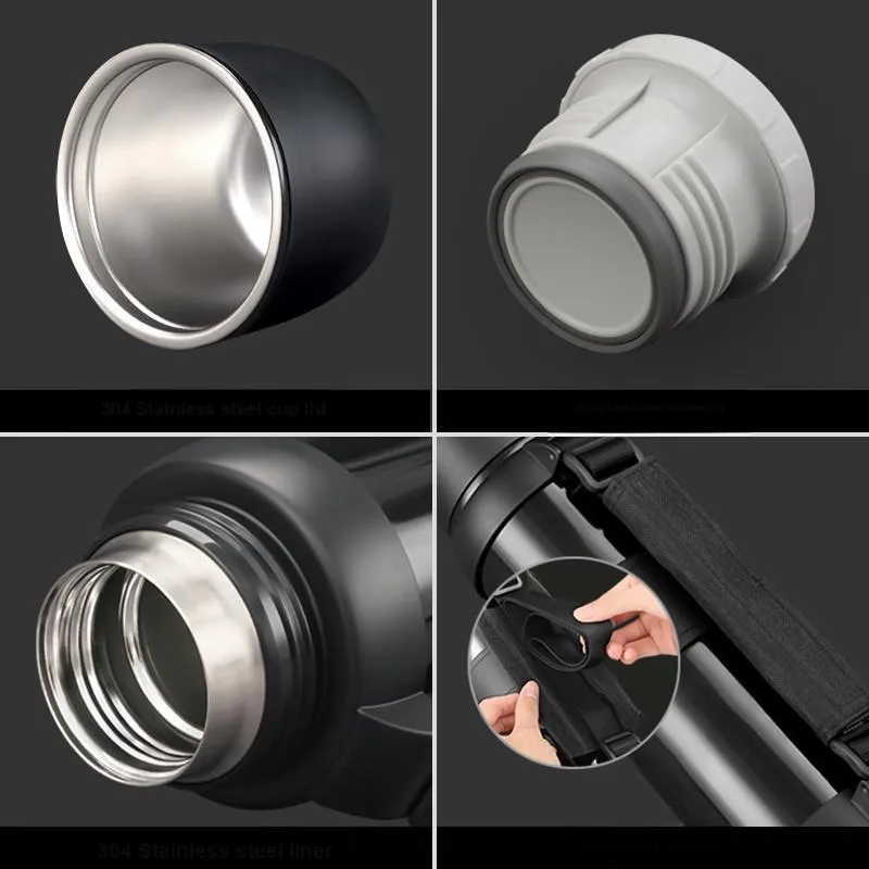 UZSPACE Outdoor Water Equipment 1200ml Stainless Steel-4
