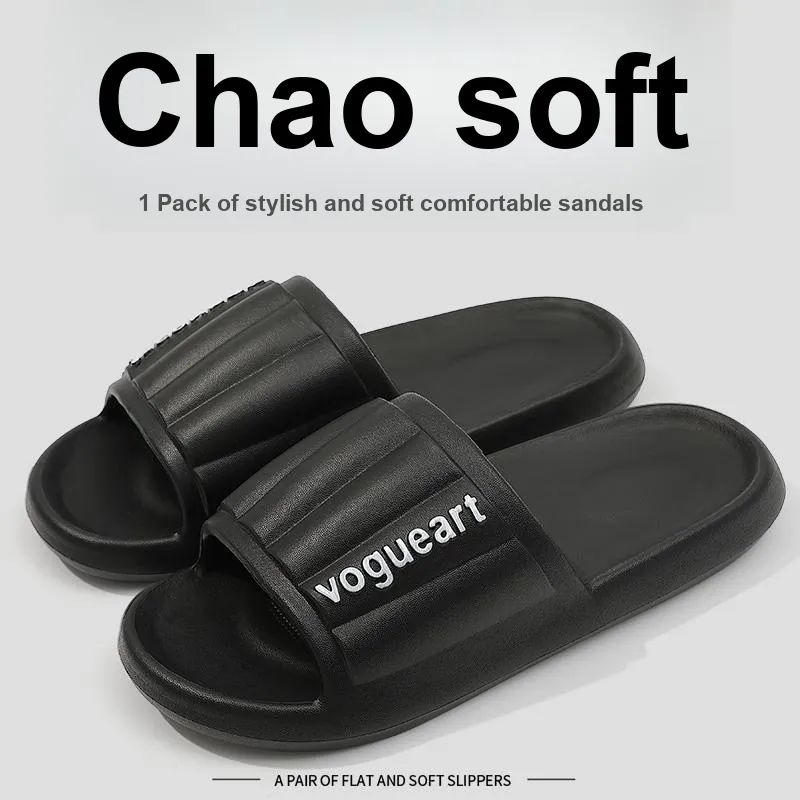 Foot Recreation Home Practical Summer Slip Resistant Quiet Bathroom Bathing Soft Sole Slippers-35