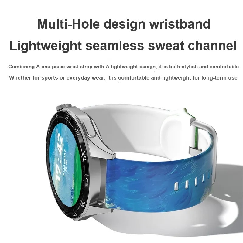 Mr. Strap Huawei Honor Compatibility Watch Band Silicone Material-3