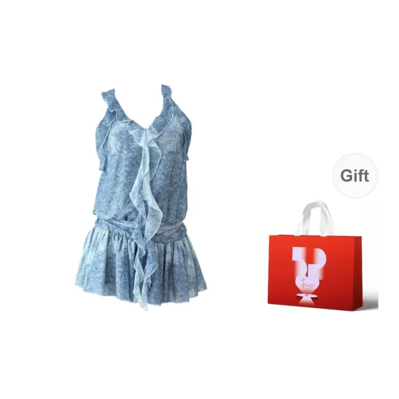 BEAUTIFUL CONFESSION Slip Dress Women's Blue-6