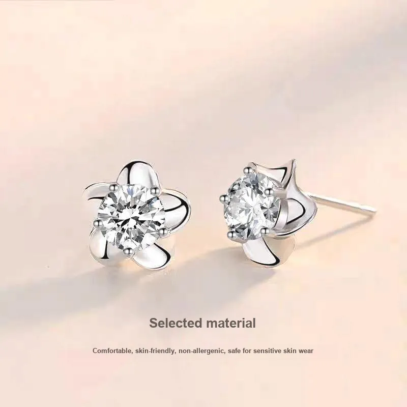 Tkb S999 Fine Silver Stud Earrings Women's-4