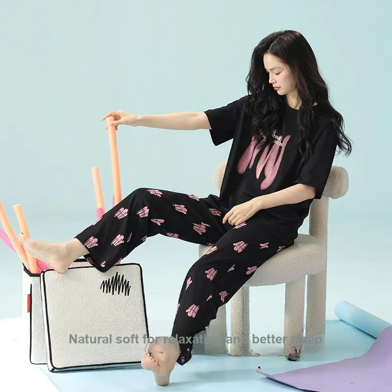PBENO PD Pajama Set Women's Black-4