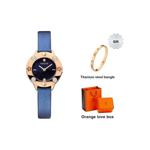 ROCOS Кварцевый Movement Женские часы 26мм*26мм*10мм Синий