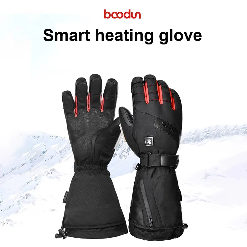 BOODUN Riding Equipment Cycling Glove Outdoor Cycling Mountaineering Sports Unisex Sheepskin Black-1