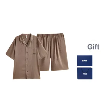 Peninsula City Pajama Set Men's Dark Coffee